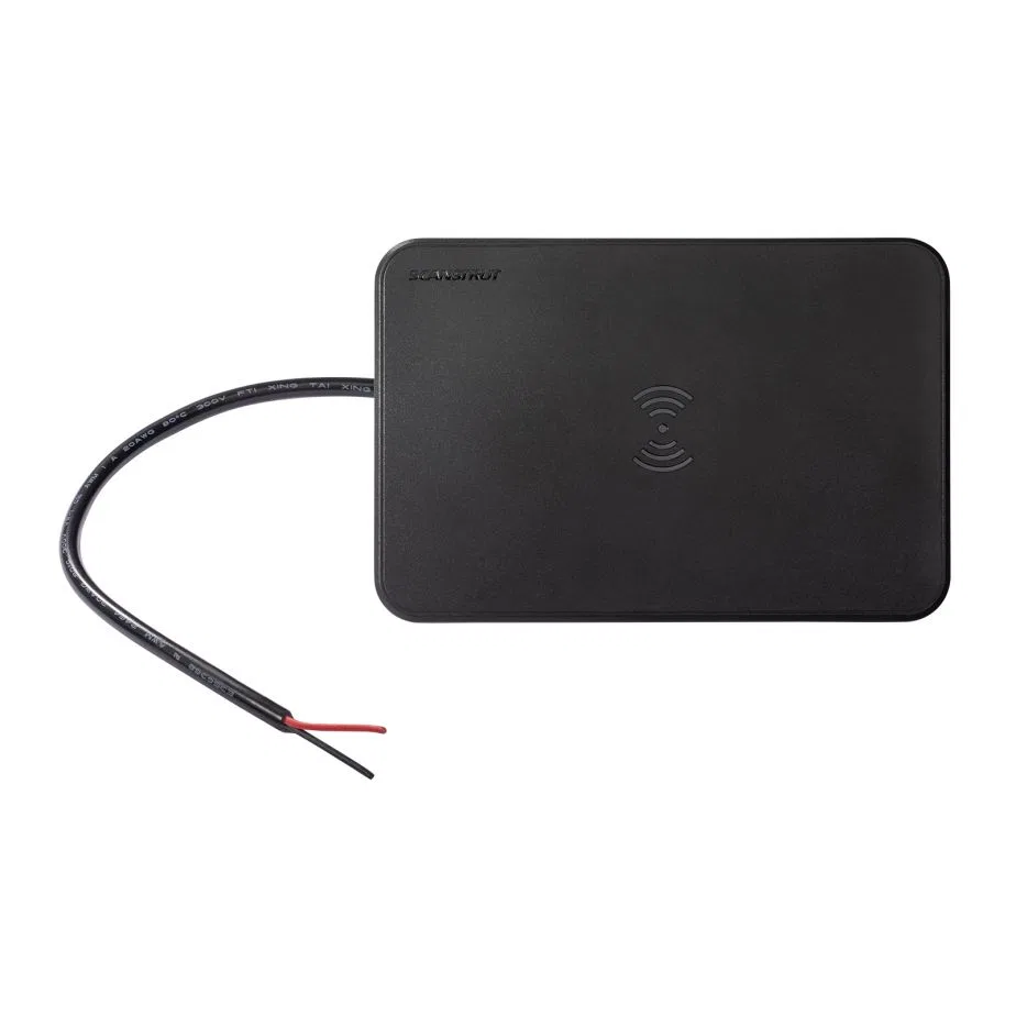 SC-CW-7GT – SCANSTRUT Wireless Cellular Phone Charger, Qi Charging Pad 15 Watt Output 12/ 24 Volt Input Voltage Recta...